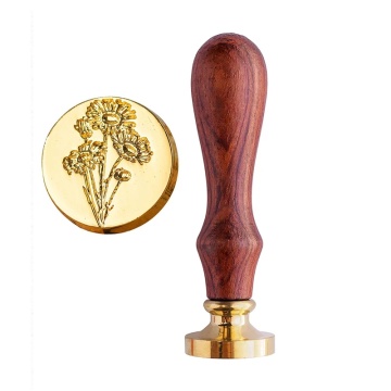 مهر و موم آماده گل داودی 