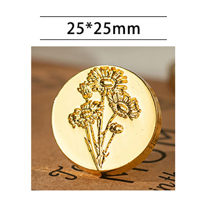 مهر و موم آماده گل داودی 